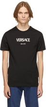 Versace Black Logo T-Shirt - T-shirt Versace Noir Logo - 베르사체 블랙 로고 티셔츠