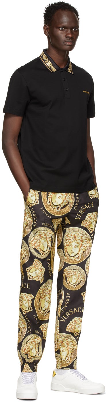 Versace Black Medusa Amplified Lounge Pants