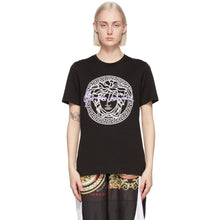 Versace Black Medusa Motif T-Shirt - T-shirt Motif Medusa Versace Noir - 베르사체 블랙 메두사 모티브 티셔츠