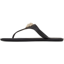 Versace Black Medusa Palazzo Thong Sandals