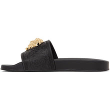 Versace Black Palazzo Pool Sandals