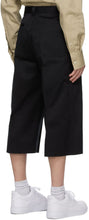Versace Black Raw Edge Shorts