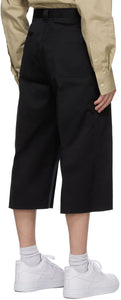Versace Black Raw Edge Shorts
