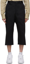 Versace Black Raw Edge Shorts - Versace Noir Short de bord cru - 베르사체 블랙 원시 가장자리 반바지