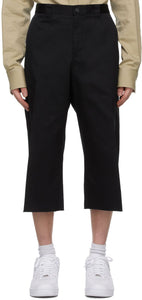 Versace Black Raw Edge Shorts - Versace Noir Short de bord cru - 베르사체 블랙 원시 가장자리 반바지