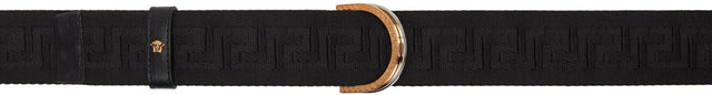 Versace Black Ribbon Greca Belt - Versace Black Ruban GRECA - 베르사체 블랙 리본 그레카 벨트