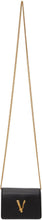 Versace Black Virtus Cross Body Card Bag - Versace Black Virtus Cross Card Card Sac - 베르사체 블랙 빌리 듀어 크로스 바디 카드 백