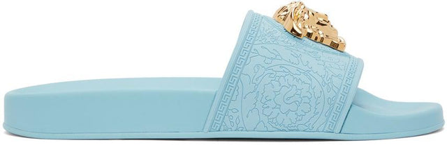 Versace Blue Palazzo Pool Sandals - Versace Blue Palazzo Pool Sandales - Versace Blue Palazzo 수영장 샌들