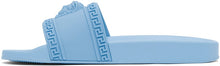Versace Blue Palazzo Pool Slides