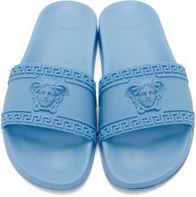Versace Blue Palazzo Pool Slides