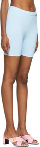 Versace Blue TrÃ©sor De La Mer Bike Shorts