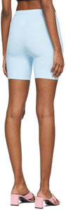 Versace Blue TrÃ©sor De La Mer Bike Shorts
