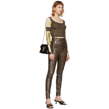 Versace Brown Barocco Patchwork Long Sleeve T-Shirt