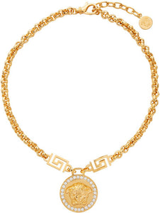 Versace Gold Icon Medusa Necklace - Versace Gold icon Collier Medusa - 베르사체 골드 아이콘 메두사 목걸이