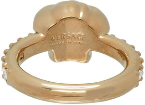 Versace Gold Swarovski Medusa Ring