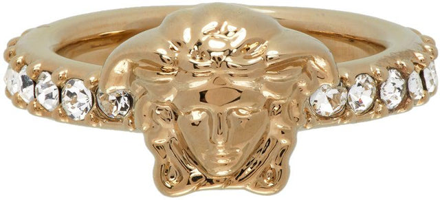 Versace Gold Swarovski Medusa Ring - Versace Gold Swarovski Medusa Bague - 베르사체 골드 스와 로브 스키 메두사 링