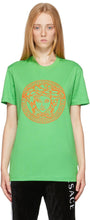 Versace Green Medusa Head T-Shirt - T-shirt à tête de Medusa Versace Green - 베르사체 그린 메두사 머리 티셔츠