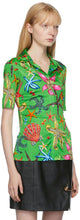 Versace Green TrÃ©sor De La Mer Short Sleeve Shirt