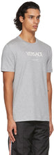 Versace Grey Embroidered Logo T-Shirt