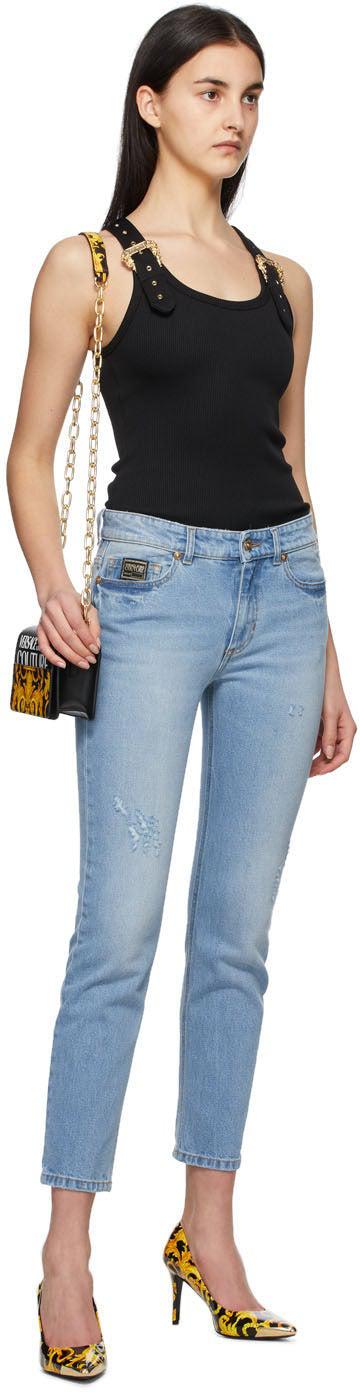 Versace Jeans Couture Black Buckle Tank Top – BlackSkinny