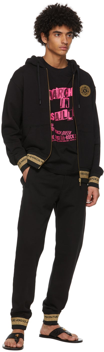 Versace Jeans Couture Black Hey Reilly Edition 'Anarchy' T-Shirt
