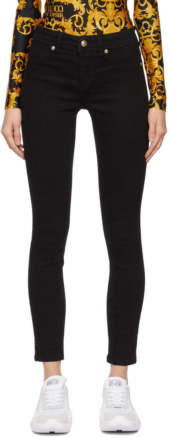 Shop Versace Jeans Couture Logo Waist Leggings