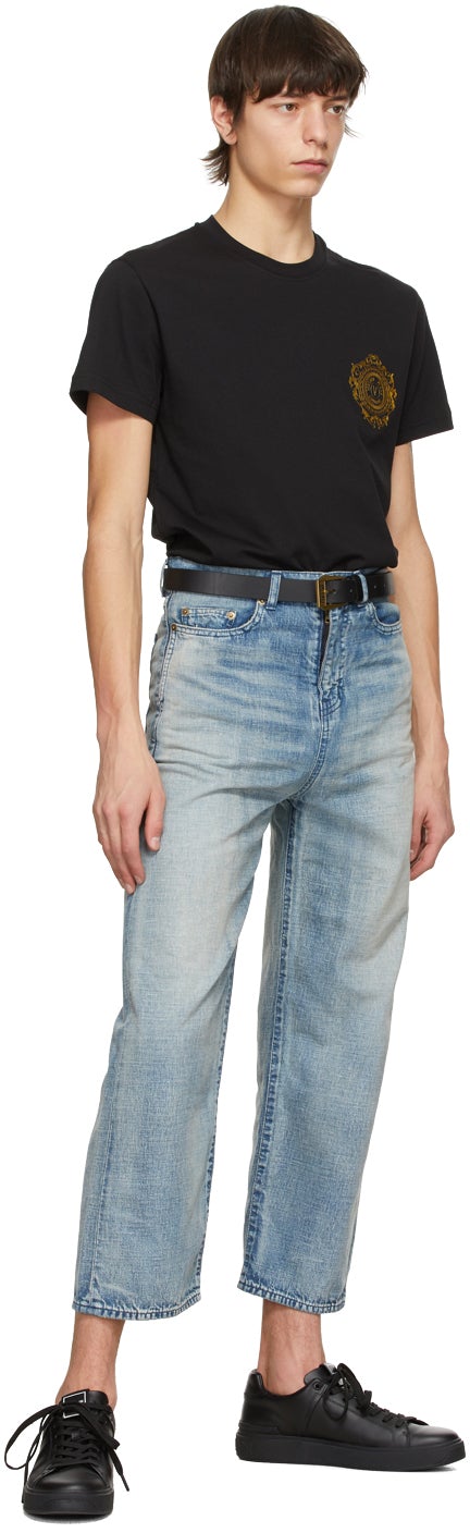 Versace Jeans Couture Black Logo Chest T-Shirt