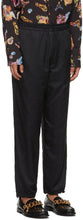 Versace Jeans Couture Black Nylon Logo Sweatpants