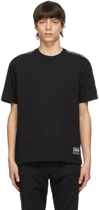 Versace Jeans Couture Black Pipe T-Shirt - Versace Jeans T-shirt de tuyau noir Couture - 베르사체 청바지 Couture 검은 파이프 티셔츠