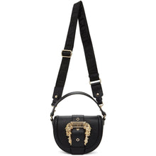 Versace Jeans Couture Black Round Buckle Bag - Versace Jeans Couture Sac à boucle ronde noire noir - 베르사체 청바지 Couture 검은 둥근 버클 백