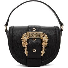 Versace Jeans Couture Black Round Buckle Bag