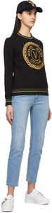 Versace Jeans Couture Black V Emblem Sweatshirt