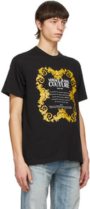 Versace Jeans Couture Black Warranty Border T-Shirt
