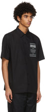 Versace Jeans Couture Black Warranty Bowling Short Sleeve Shirt