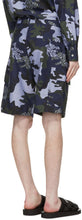 Versace Jeans Couture Blue Camo Logo Shorts