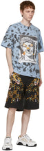 Versace Jeans Couture Blue Hey Reilly Edition Tie-Dye Print T-Shirt