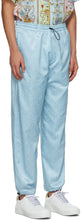 Versace Jeans Couture Blue Jacquard Logo Lounge Pants
