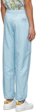 Versace Jeans Couture Blue Jacquard Logo Lounge Pants