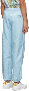 Versace Jeans Couture Blue Jacquard Logo Lounge Pants