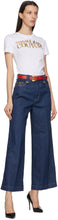 Versace Jeans Couture Red Leather Couture I Belt