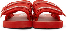 Versace Jeans Couture Red Logo Strap Slides