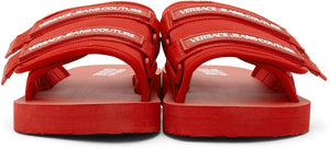 Versace Jeans Couture Red Logo Strap Slides