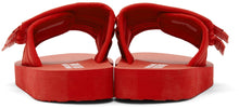 Versace Jeans Couture Red Logo Strap Slides