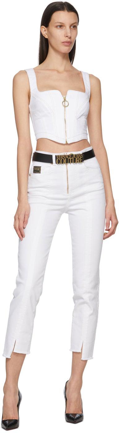 Versace Jeans Couture White Signature Structured India