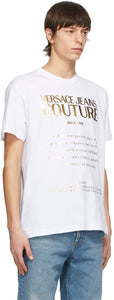 Versace Jeans Couture White Etichetta T-Shirt