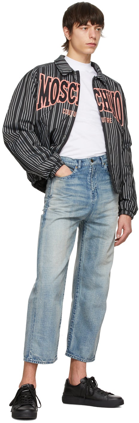 Versace Jeans Couture White Mock Neck Patch Logo T-Shirt