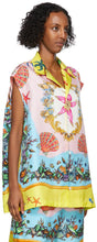 Versace Multicolor Silk TrÃ©sor De La Mer Shirt