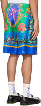 Versace Multicolor Silk TrÃ©sor De La Mer Shorts
