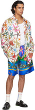 Versace Multicolor Silk TrÃ©sor De La Mer Shorts