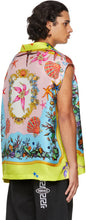 Versace Multicolor Silk TrÃ©sor De La Mer Sleeveless Shirt